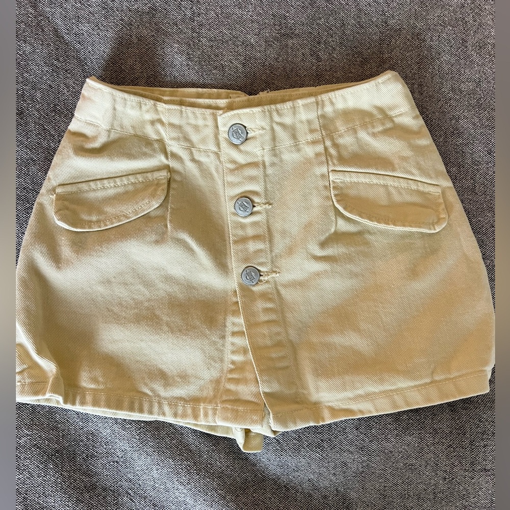 *VINTAGE BONGO Girls Skort Light Yellow sz. 10
